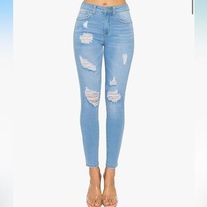 Wax Jeans “Butt I Love You” Butt-Lifting Light Wash Jeans – Size 13, Gently Worn